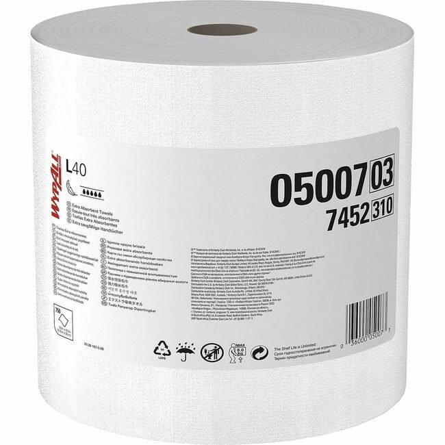 Kimberly-Clark Professional Kleenex / Scott / WypAll / Kimtech Wipe Towel L40 We KCC05007