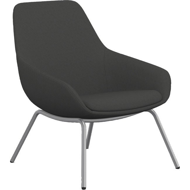 9to5 Seating Chair Lng Fbr 4-LEG Gy/Slvr NTF9101LGSFDO