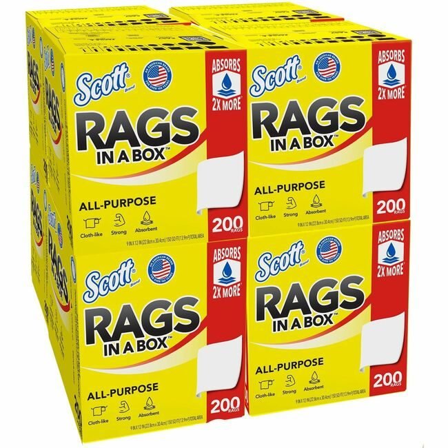 Kimberly-Clark Professional Kleenex / Scott / WypAll / Kimtech Rags Ragsinabox KCC75260CT