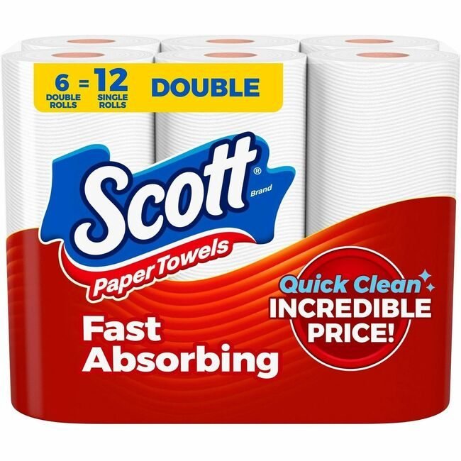 Kimberly-Clark Professional Kleenex / Scott / WypAll / Kimtech Paper Towels 6ROLLS 108SHTS KCC56668