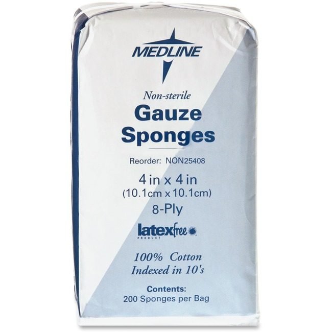 Medline Industries Gauze 8PLY 4"X4" MIINON25408