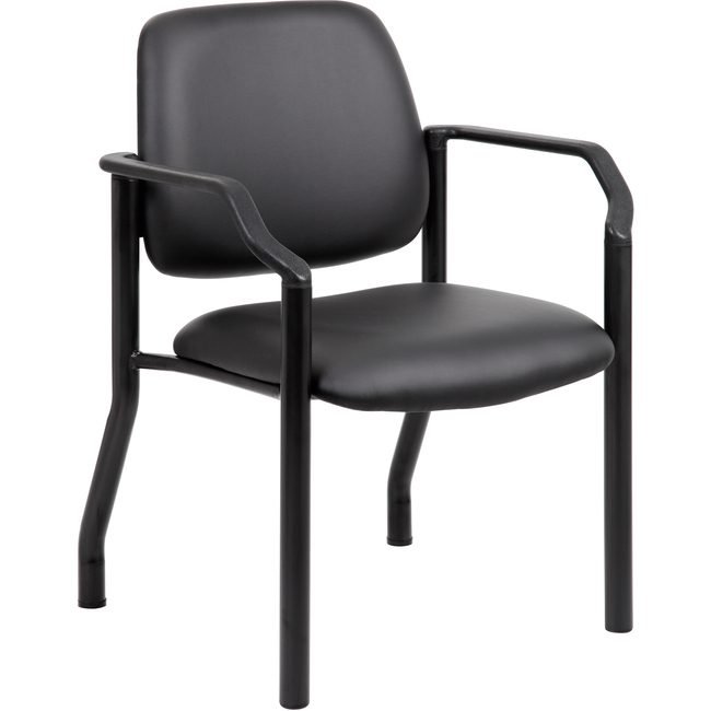 Boss Office Products Chair Guest Antimicrobial 300L BOPB9591AMBK