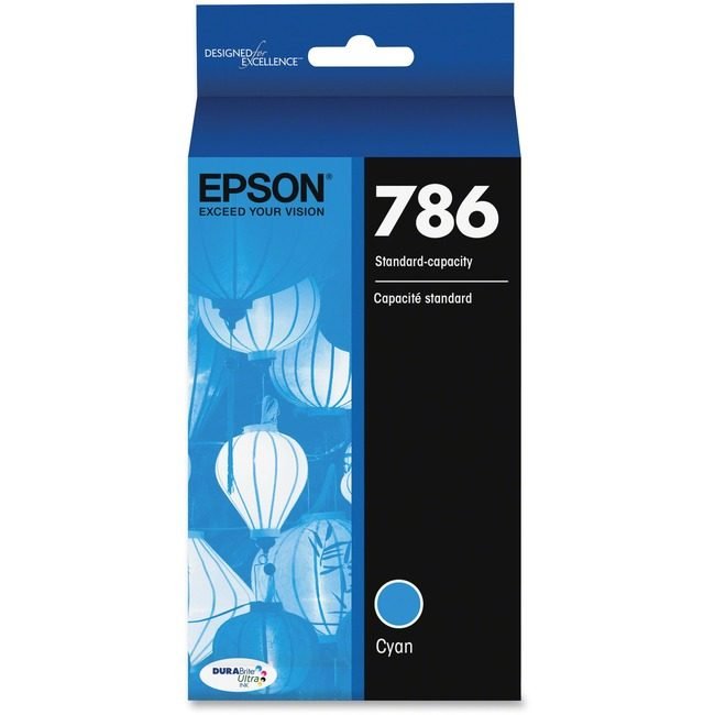 Epson America Crtdg Ink Dye T786 Cyn EPST786220-S