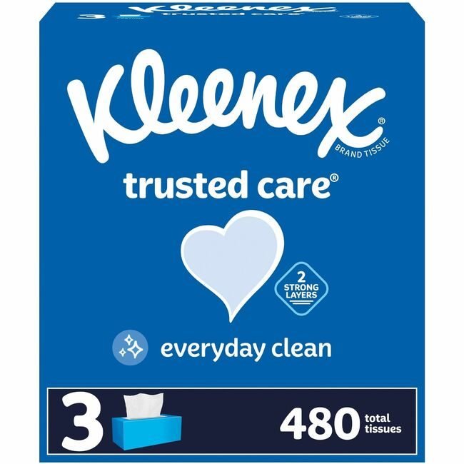 Kimberly-Clark Professional Kleenex / Scott / WypAll / Kimtech Facialtissue Trustdcare 3 Pack