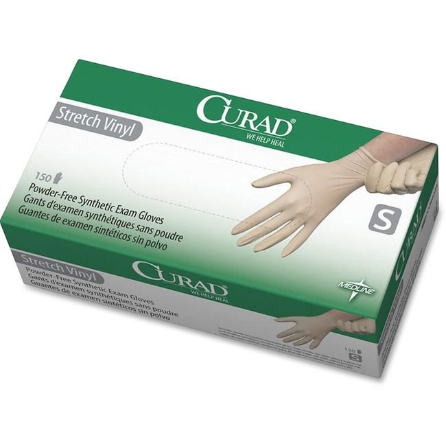 Medline Industries Glove Exam Stretch Vinyl Small MII6CUR9224