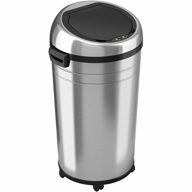HLS Commercial Trashcan Round Steel XL 23G HLCHLS23RC