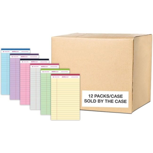 Roaring Spring Paper Products Pads Legal Assorted 5X8 ROA74220CS