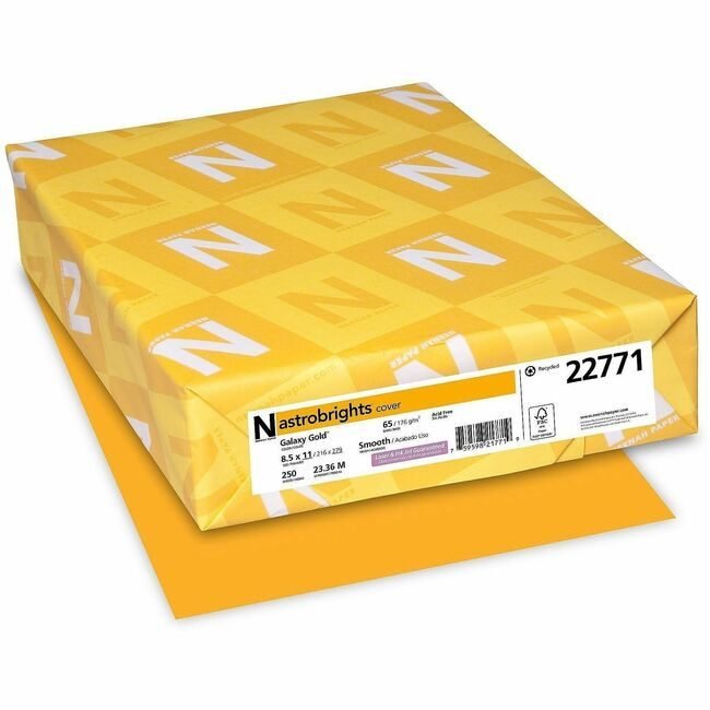 Neenah Paper, Inc. Astrobrights Astrobrt 65# Glxy Gld WAU22771