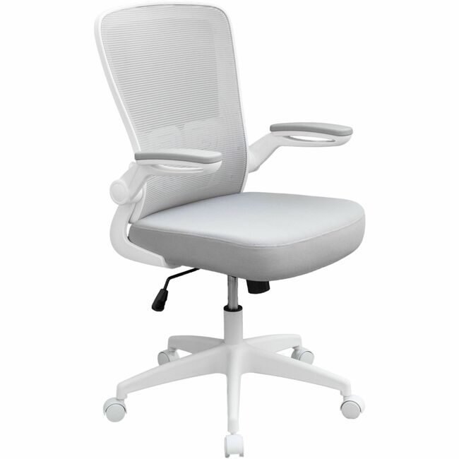 Boss Office Products Chair Task Fliparm Mesh White BOP6366WTGY