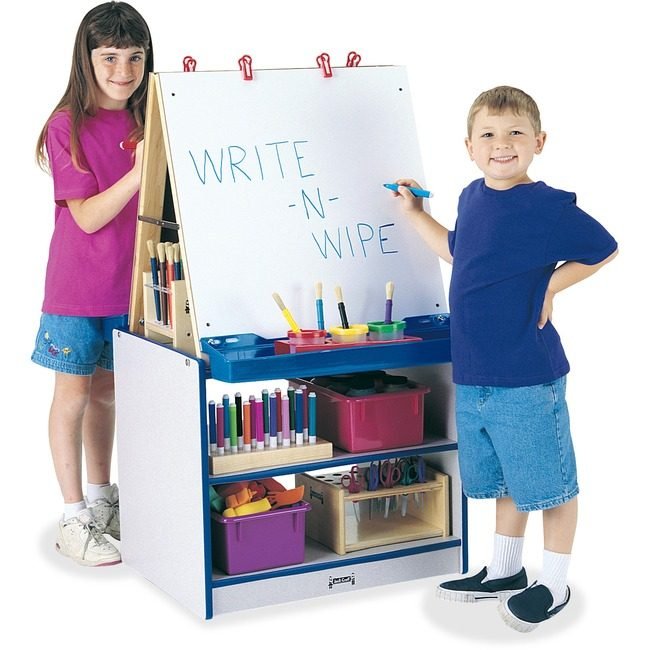 Jonti-Craft, Inc. Center Art 2-STATION Blue JNT0289JCWW003