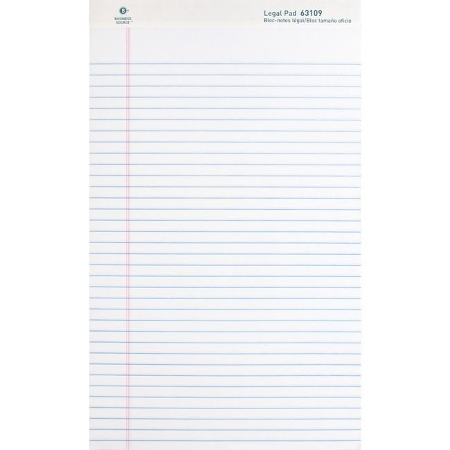 Business Source Pad Legal 8.5X14 50SH We BSN63109