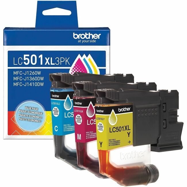 Brother International Crt Hy Cy Ma YW 3PK BRTLC501XL3PKS