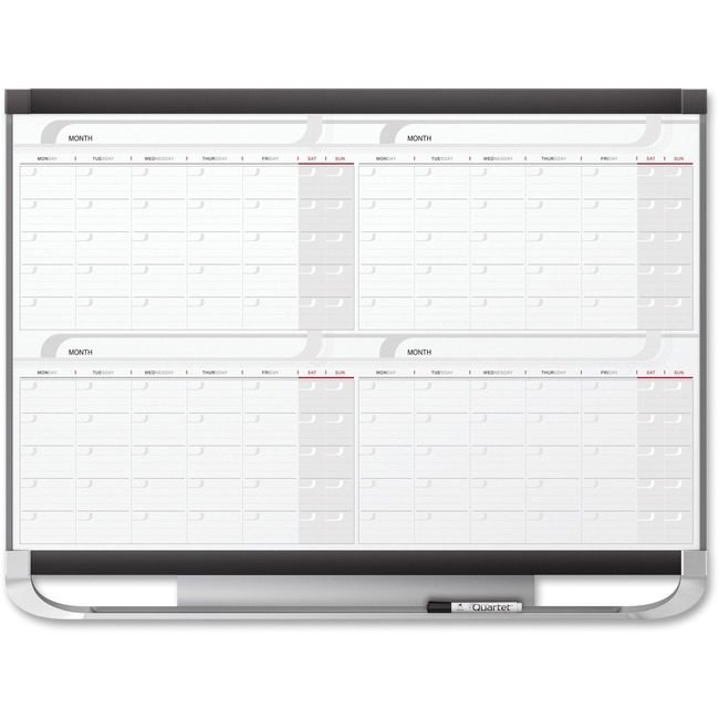 ACCO Brands Quartet Board Calendr 4MNTH Magnetc QRT4MCP43P2