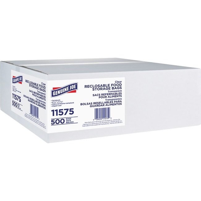 Genuine Joe Bag Sandwich Reclosable GJO11575