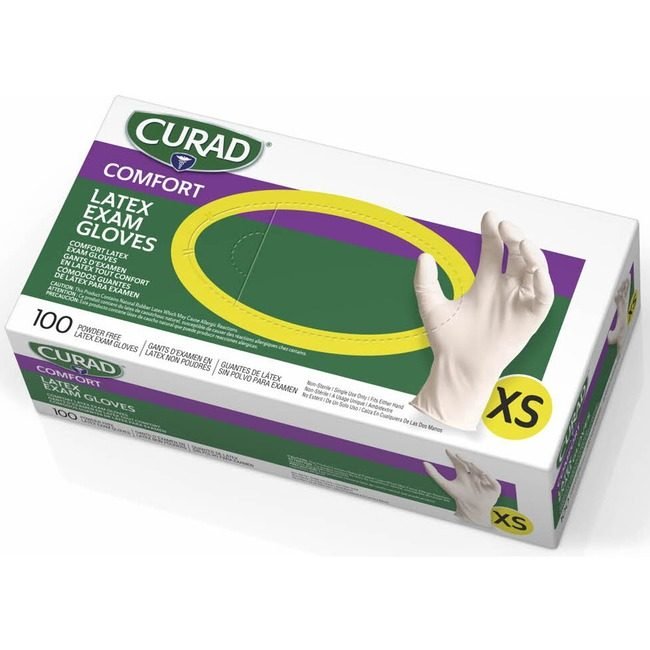 Medline Industries Glove Latex Pf Curad XS MIICUR8103