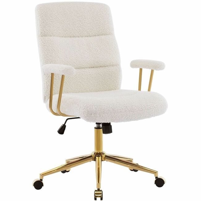 RTA Products Chair Soho W/Arms Fabrc We RTA3270CWHT