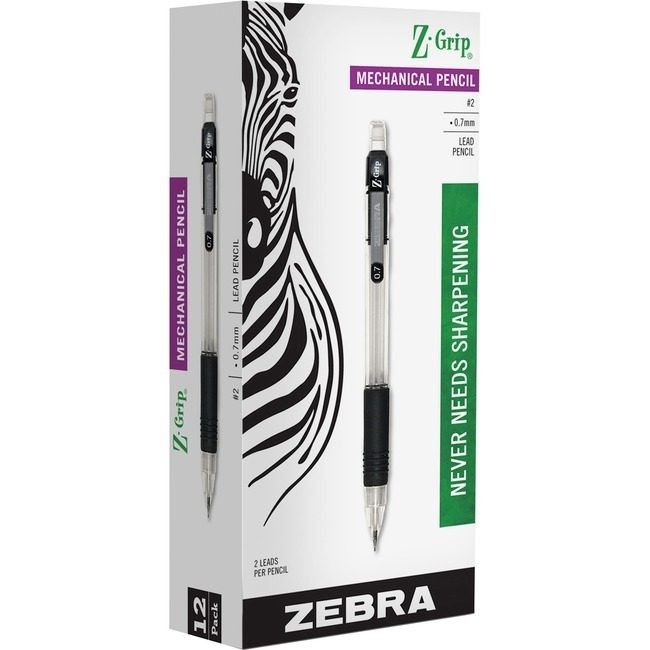 Zebra Pen Corporation Pencil Z-Grip 0.7MM Black Dz ZEB52410