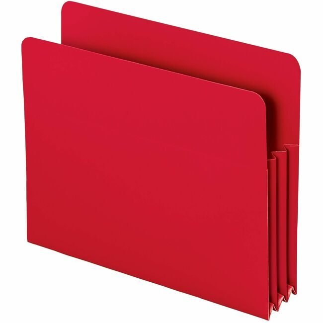 Smead Manufacturing Co. Pocket Poly Letter 3.5"EXP Red SMD73501