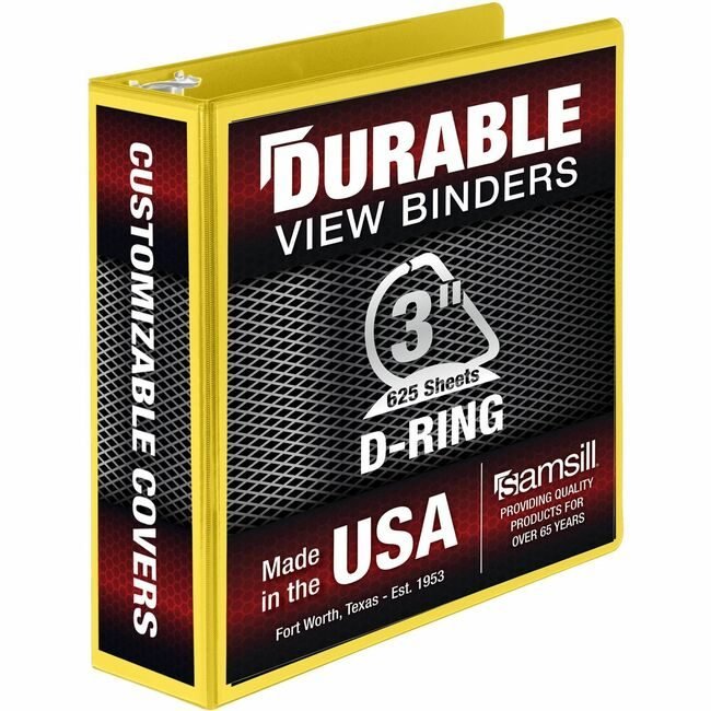 Samsill Binder Dur Vw 3"DR Yellow SAM16481