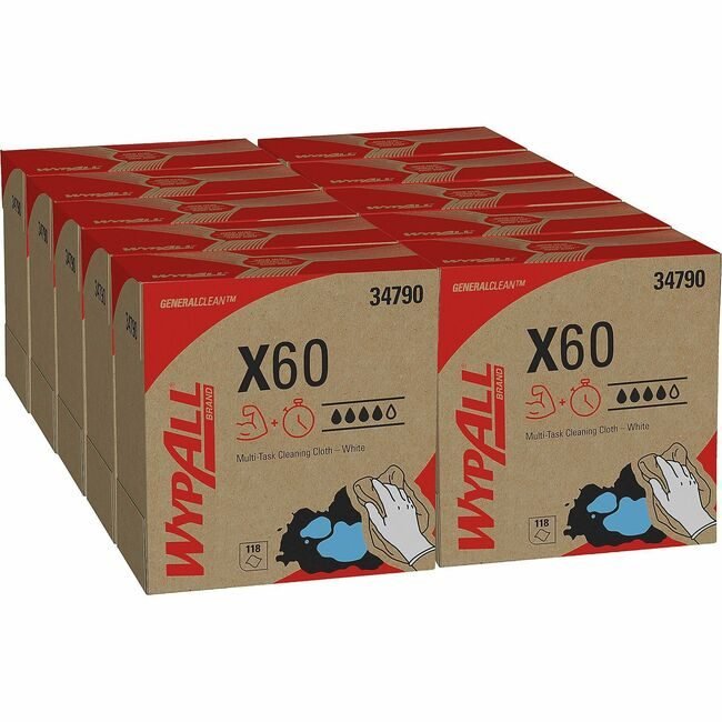 Kimberly-Clark Professional Kleenex / Scott / WypAll / Kimtech Wipe 9.1X16.8X60 KCC34790CT