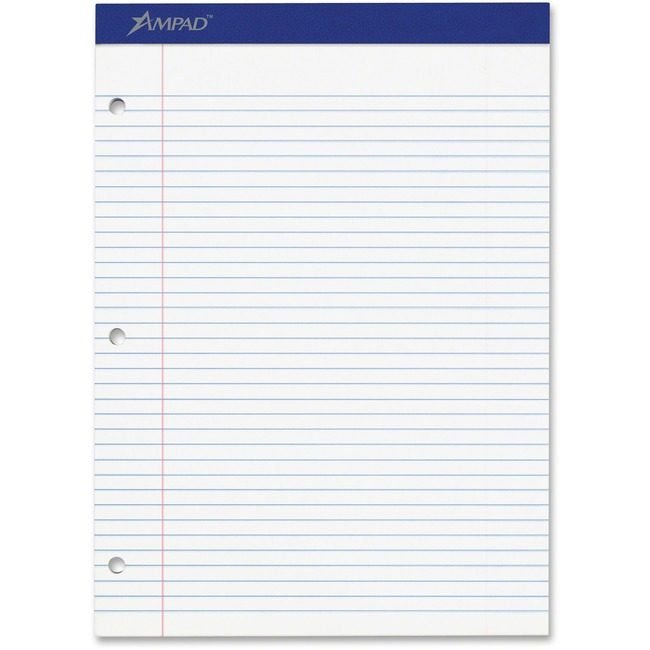 TOPS Products Pad Legal 8.5X11.75 Medium We TOP20323