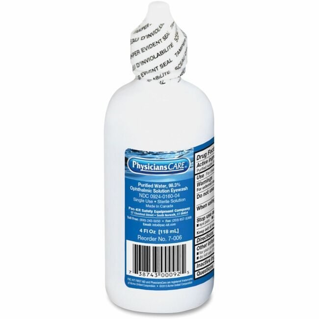 Acme United Corporation First Aid Only Eyewash Sterile 4 OZ FAO7006CT