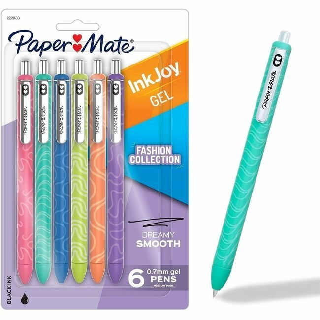 Newell Brands Paper Mate Pen Gel Inkjoy F-Asst 6 Count PAP2221486