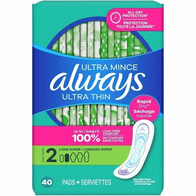 Procter & Gamble P&G Professional / product-specific brand Alw Ult 40 Sz 2 Long S4 Un 2X PGC12853