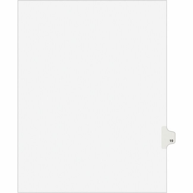 Avery Products Corporation Dividers Index Sidetab 19 AVE01019