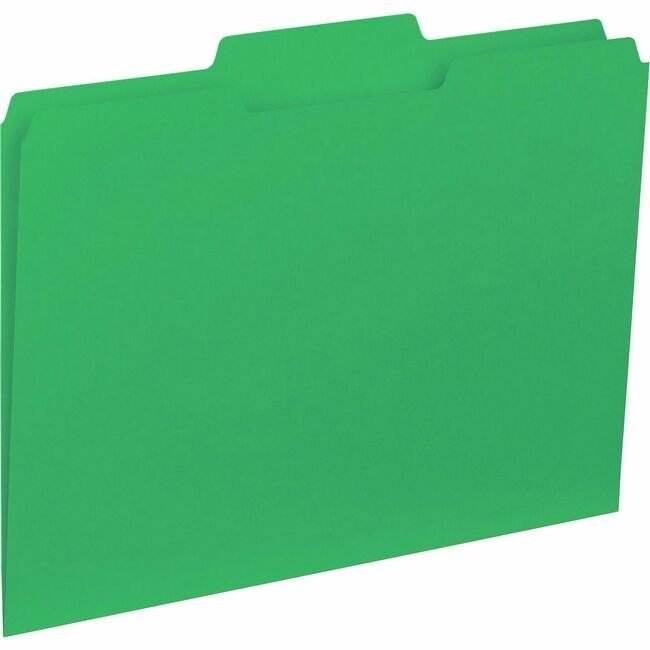 Business Source Folder Interior Letter 1/3 Green BSN43563