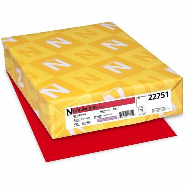 Neenah Paper, Inc. Astrobrights Astrobrt 65# Rntry Rd WAU22751CT