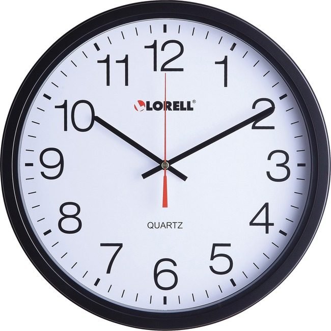 Lorell Clock Wall Quartz 12.5" LLR61008