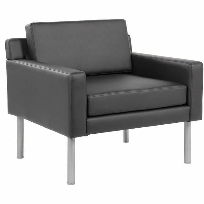 Boss Office Products Chair Lounge Antimicrobial Bla BOP8001BK