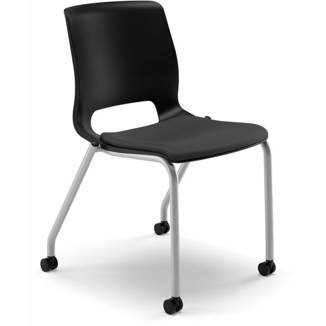 The HON Company Chair 4-LEG STACK Black HONMG201CU10