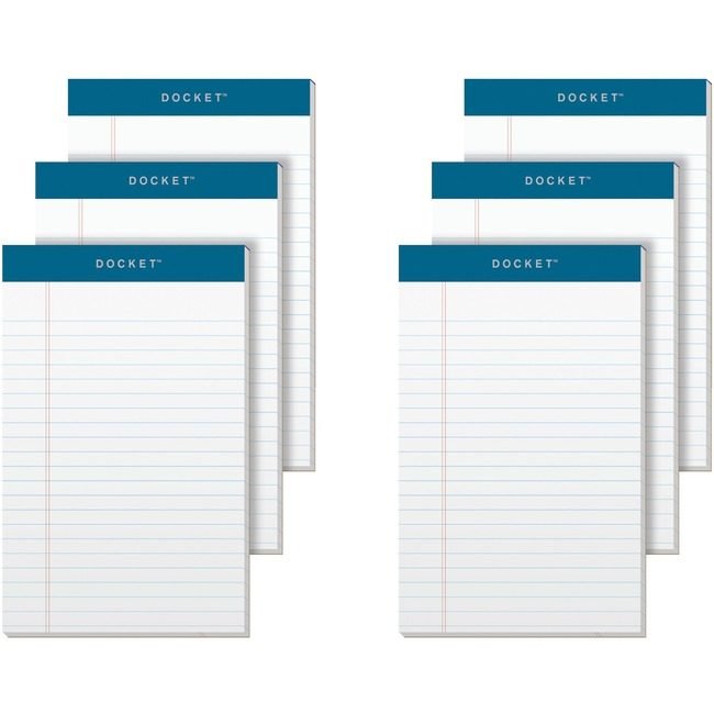 TOPS Products Pad 5X8 Nrw 6PD/PK White TOP63366