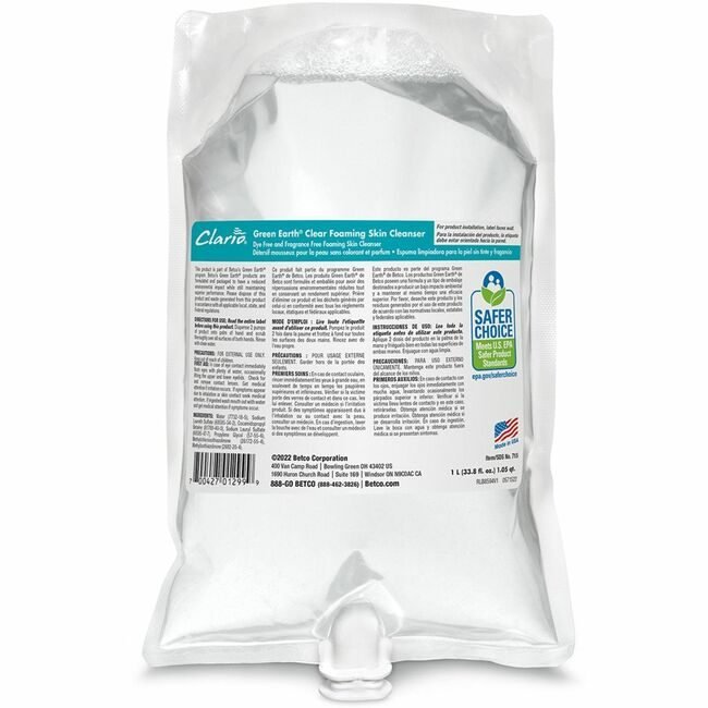 Betco Corporation Handsoap Foaming Dyefree BET7152900