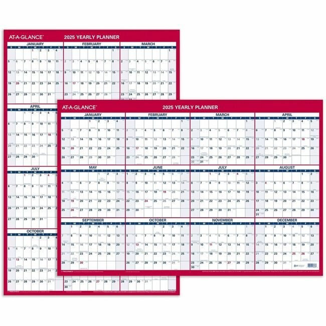ACCO Brands AT-A-GLANCE Planner Wall Lam/Ersb 24X36 AAGPM26-28