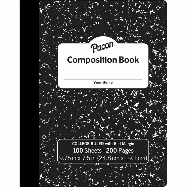 Pacon Corporation Book Comp Cllg Marble 100SH PACMMK37106
