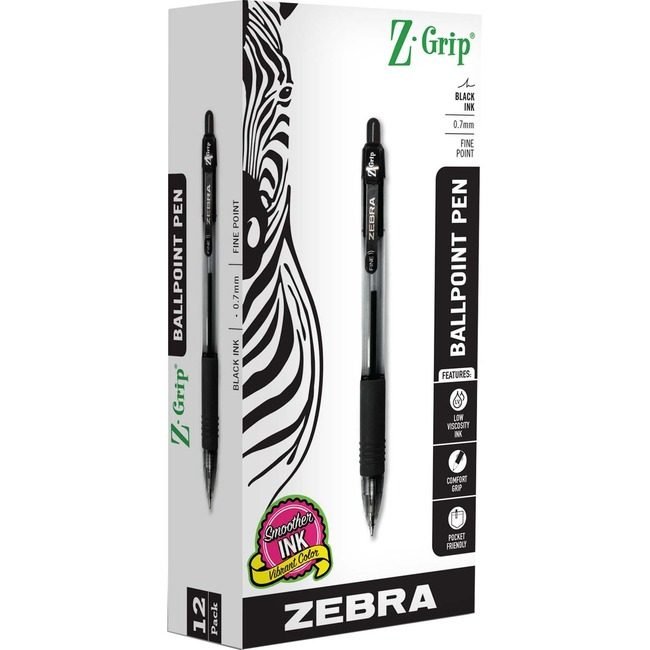 Zebra Pen Corporation Z-Grip Rt Bp 0.7MM.BK ZEB23910