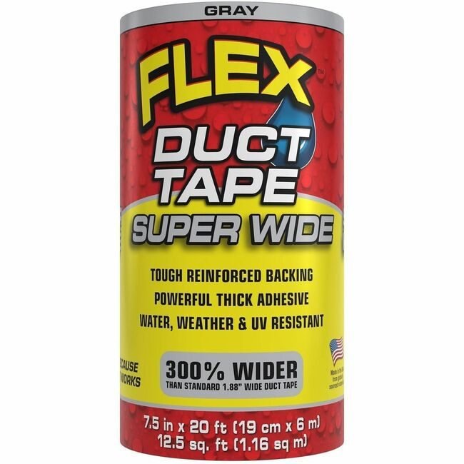 Swift Response, LLC Flex Seal Tape Duct 7.5"X20 Gray FLXDTGRYR7520