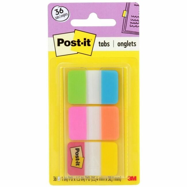 3M Company Tabs Postit Alternating Assorted MMM686-ALOPRYT