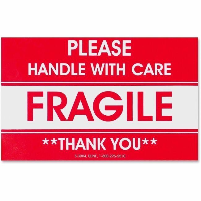 Tatco Label Fragile/Hwc 5X3 500 Pack TCO10951