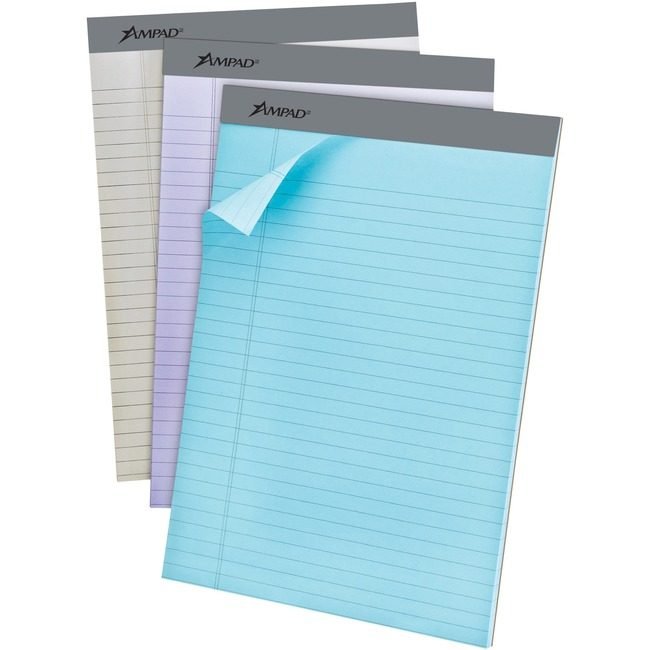 TOPS Products Pad Legal Pastel 8.5X11 6 Pack TOP20602R