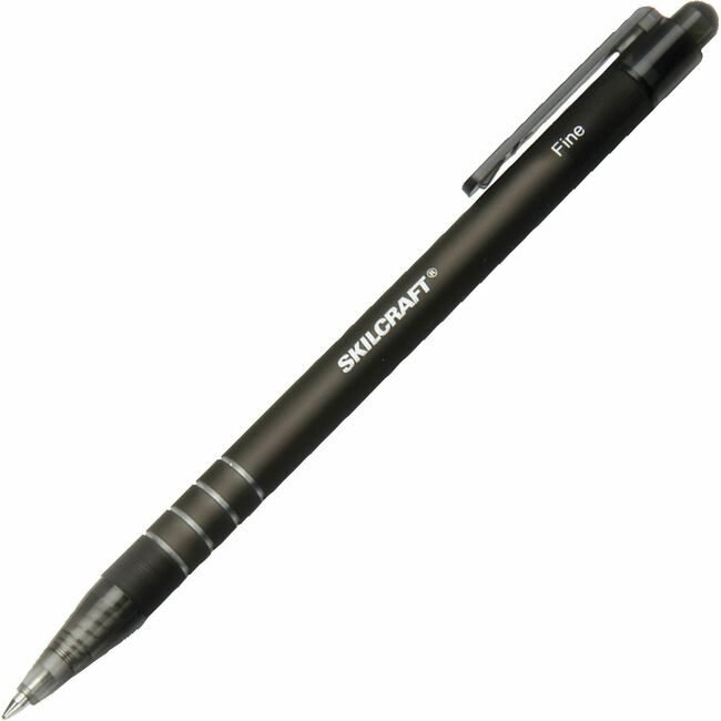 SKU-LEVEL VERIFICATION REQUIRED Pen Bp Retrct Rubbr Fine Black NSN4220315