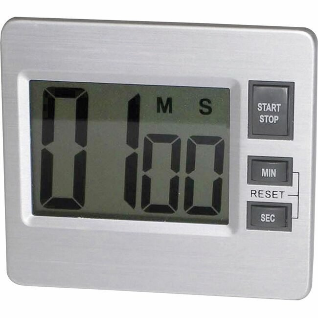 Tatco Timer Digital Slvr/Blk TCO52410