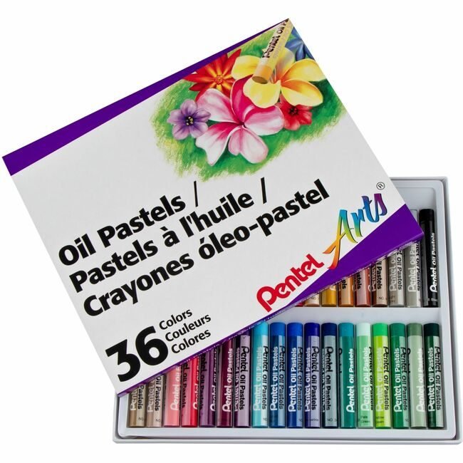 Pentel of America Pastel Oil Assorted 36 Count PENPHN-36