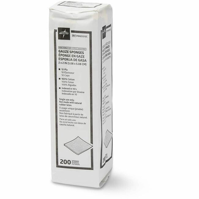 Medline Industries Gauze Sponge Ns 12-PLY 2X3 MIIPRM21212C