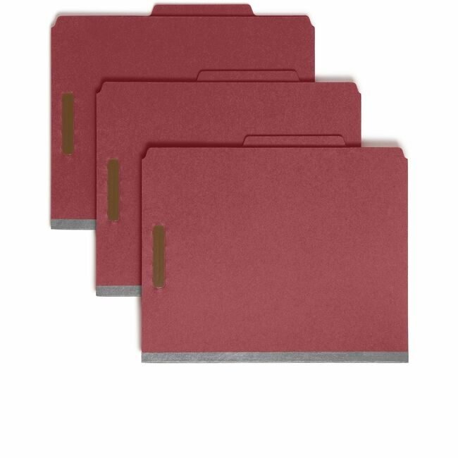 Smead Manufacturing Co. Folder Classf Letter 2DIV Red SMD14061