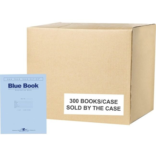 Roaring Spring Paper Products Exam Book Blue 11X8.5 12SHT ROA77519CS
