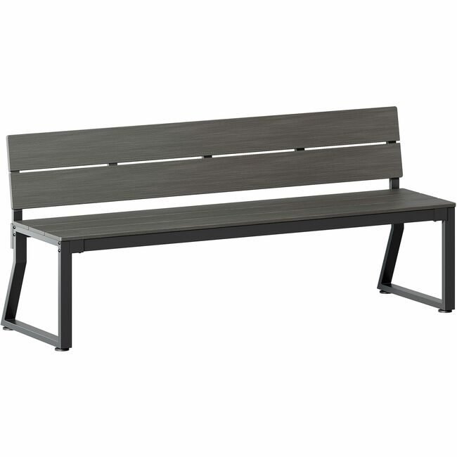 Lorell Bench Outdoor Backrest Gray LLR42671